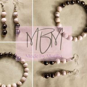 Handmade Bracelet and Earrings set